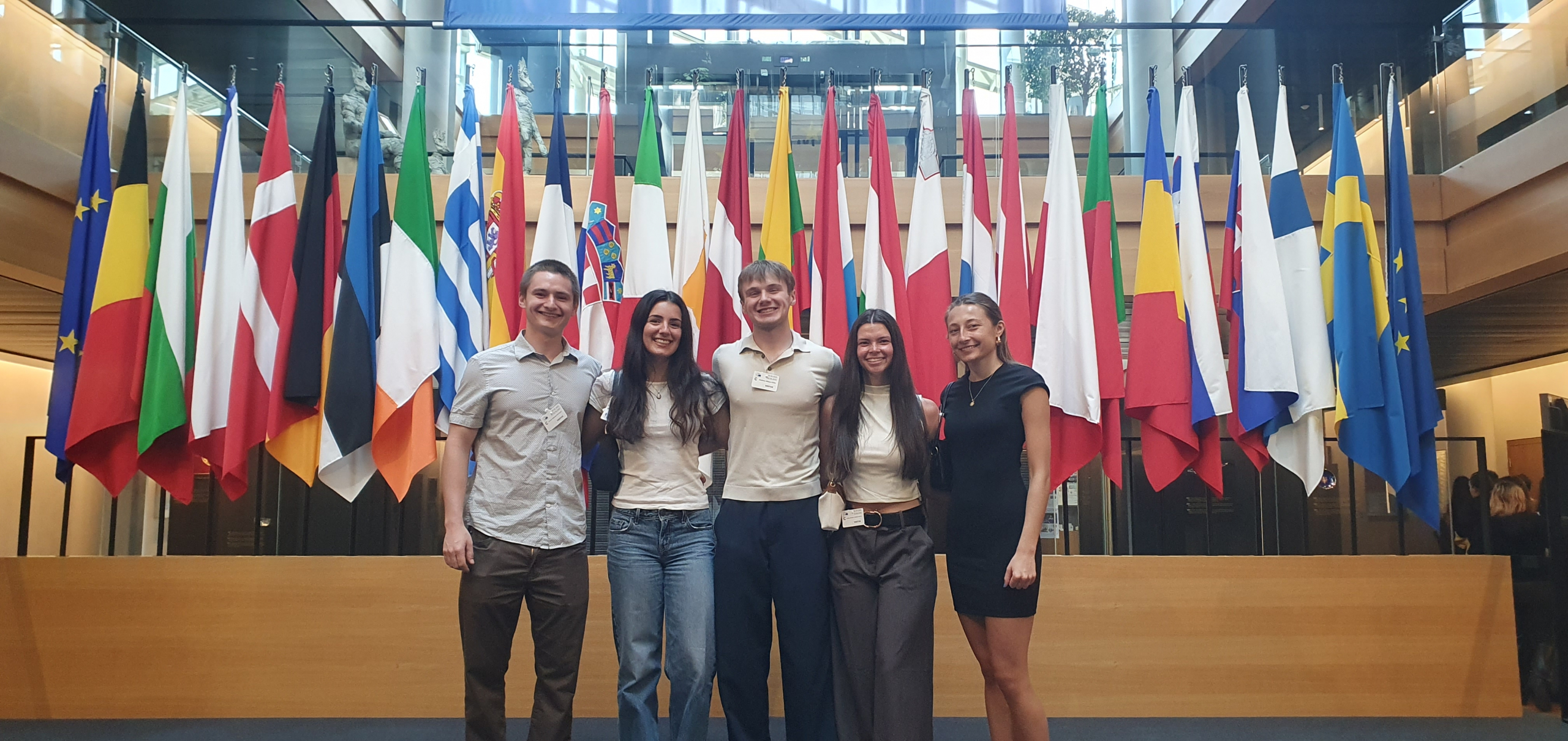 ESC Strasbourg students at the European Parliament