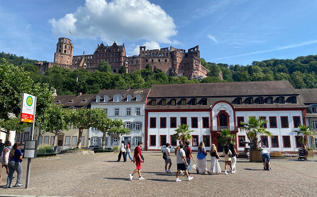 View of Heidelberg Castle in Germany